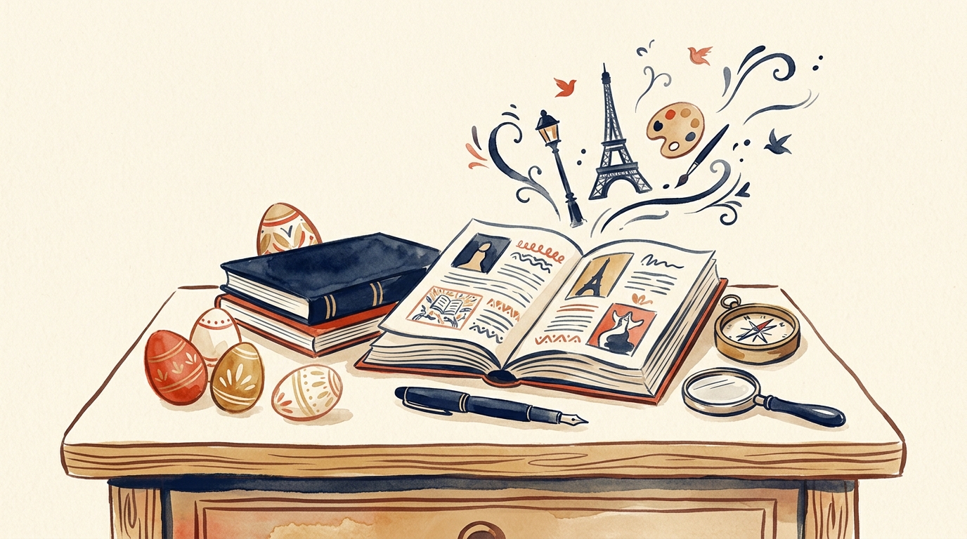 🥚 Le jeu de l'easter egg : trouvez l'objet caché OU le mot caché et gagnez 2h de cours de français avec Na Ponta Da Língua Brasil
