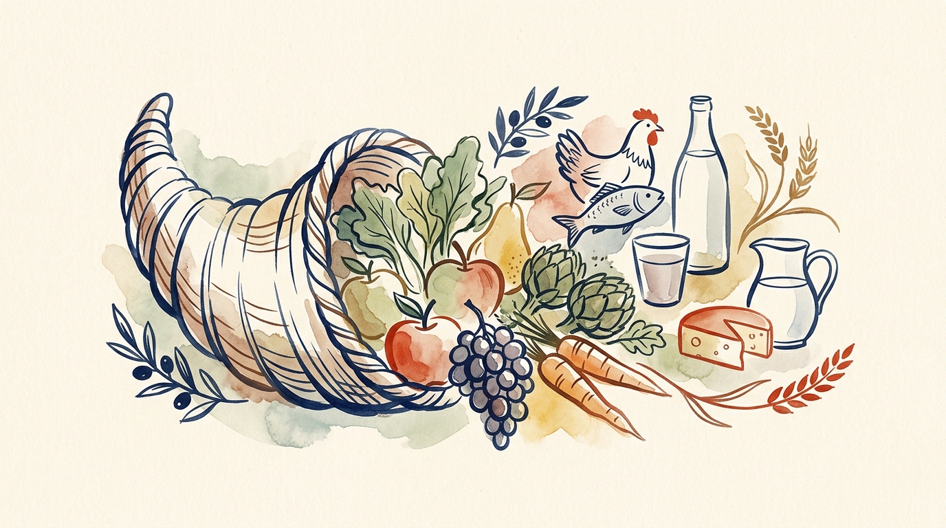 Le vocabulaire complet des aliments : fruits, légumes, viandes, boissons, produits laitiers