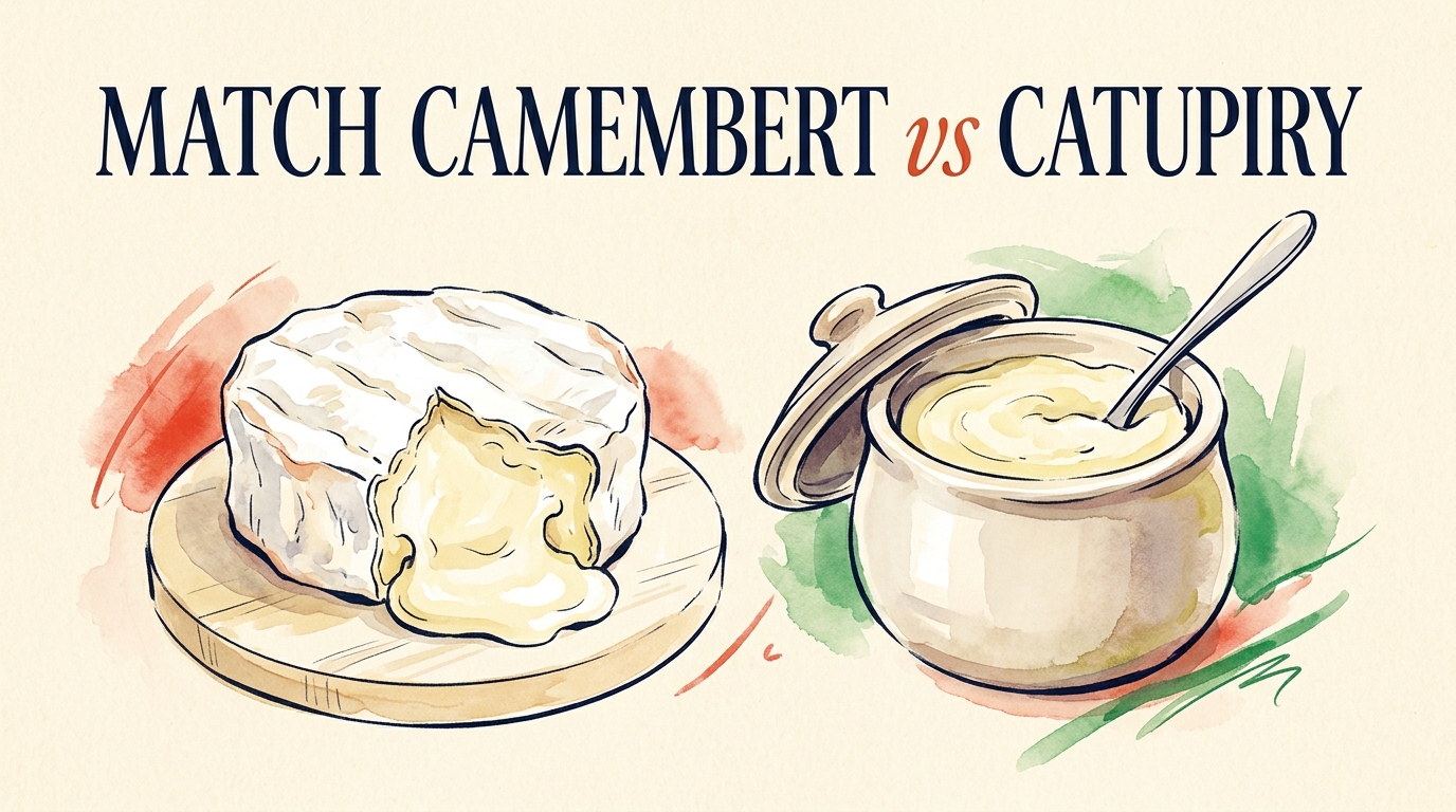 Match Camembert vs Catupiry — deux fromages qui font pays