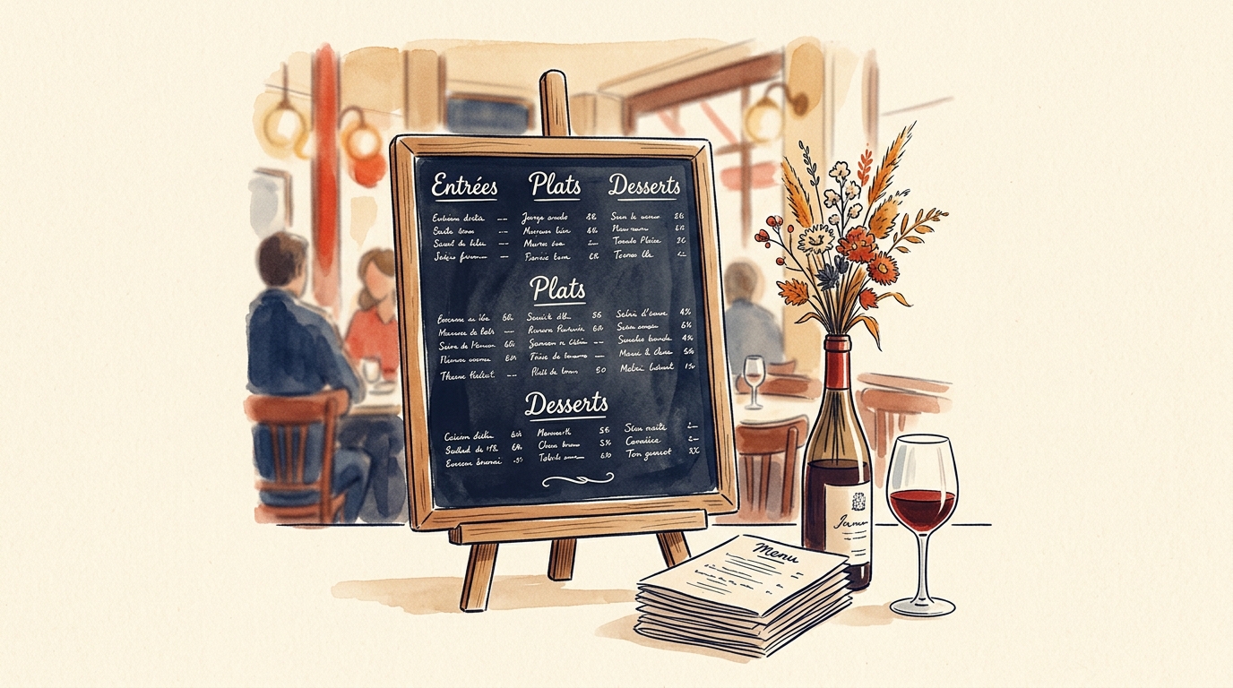 Comment lire un menu de restaurant en France — sans se faire piéger