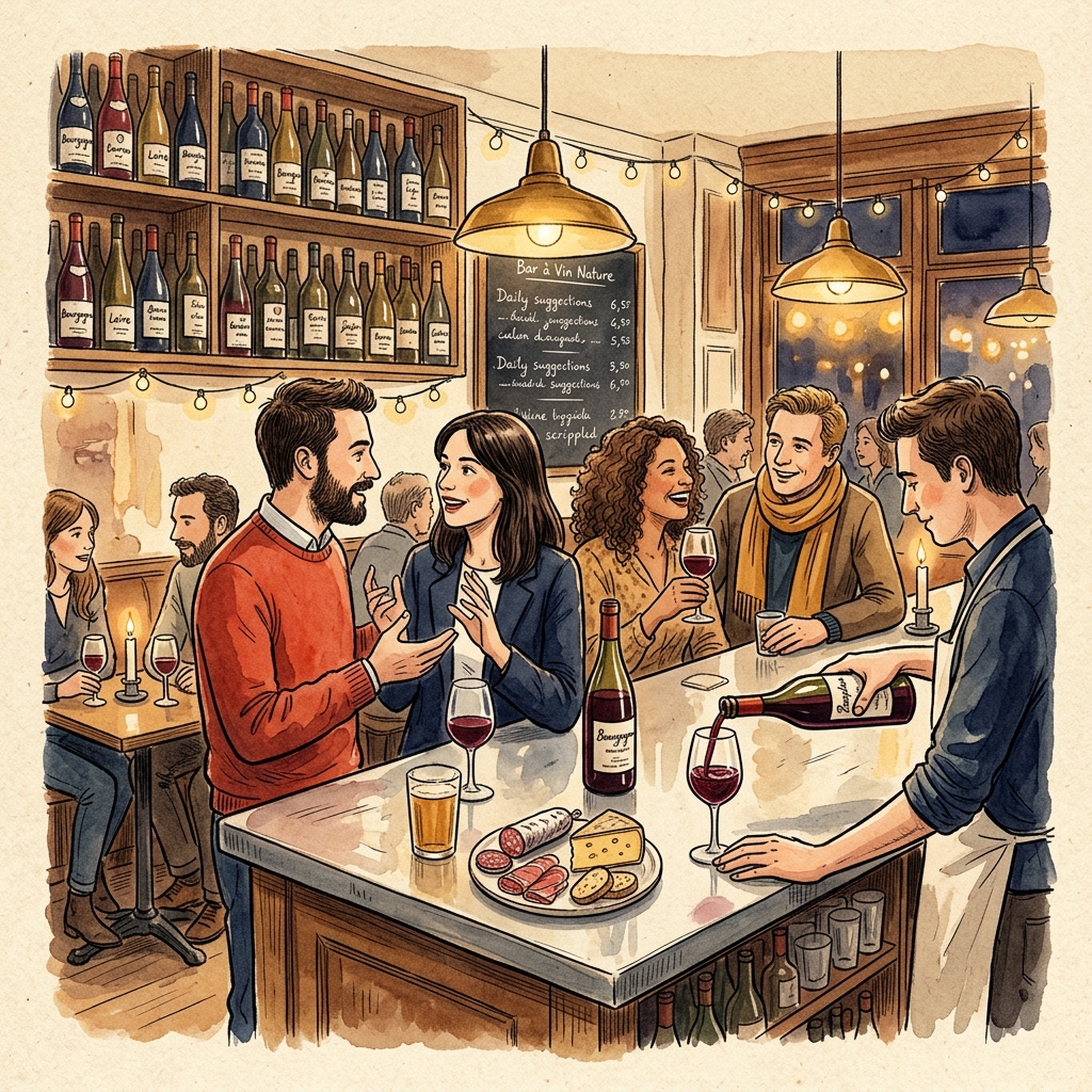 Aquarelle — bar à vin naturel parisien