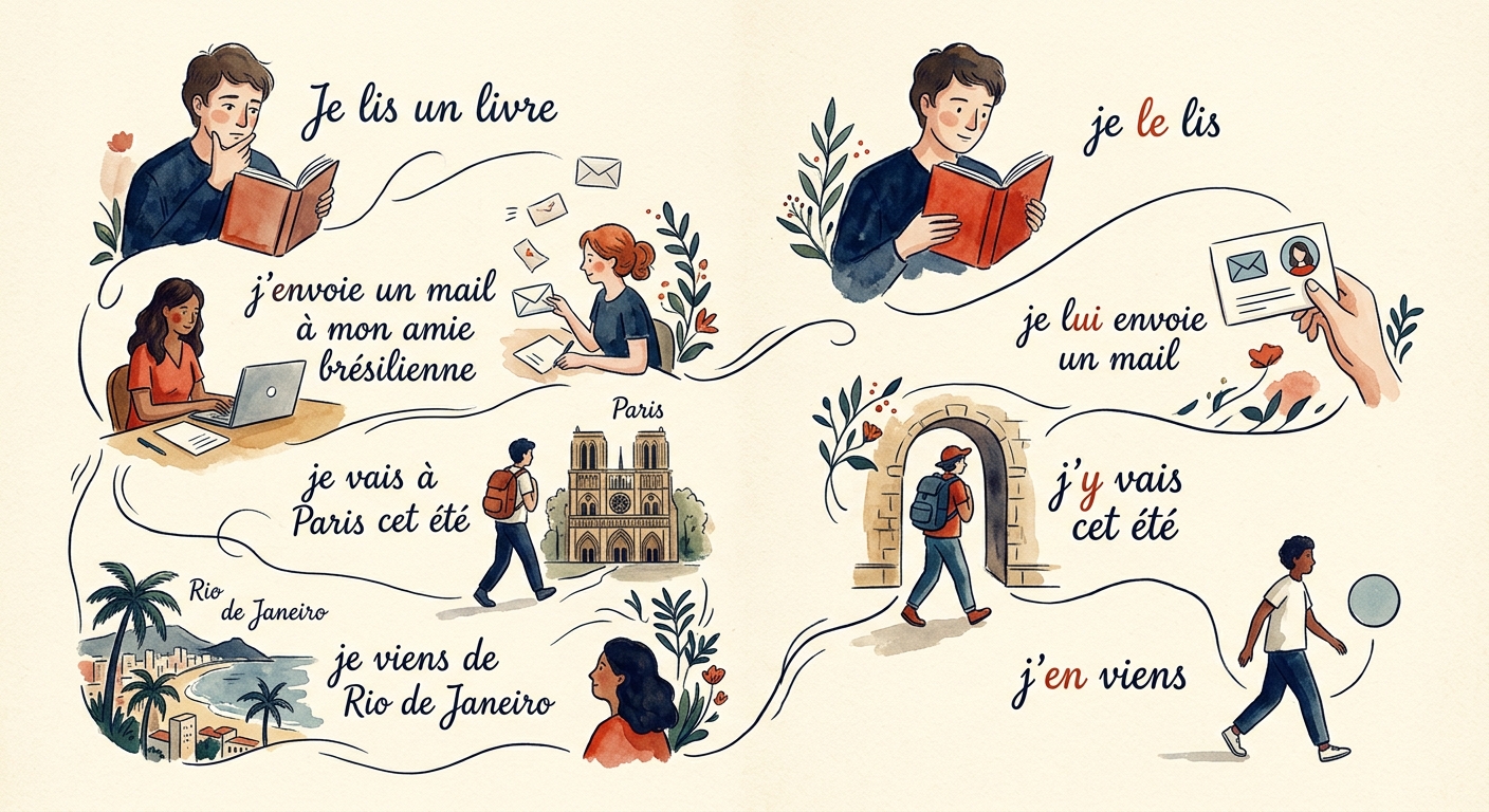 Aquarelle — la place du pronom