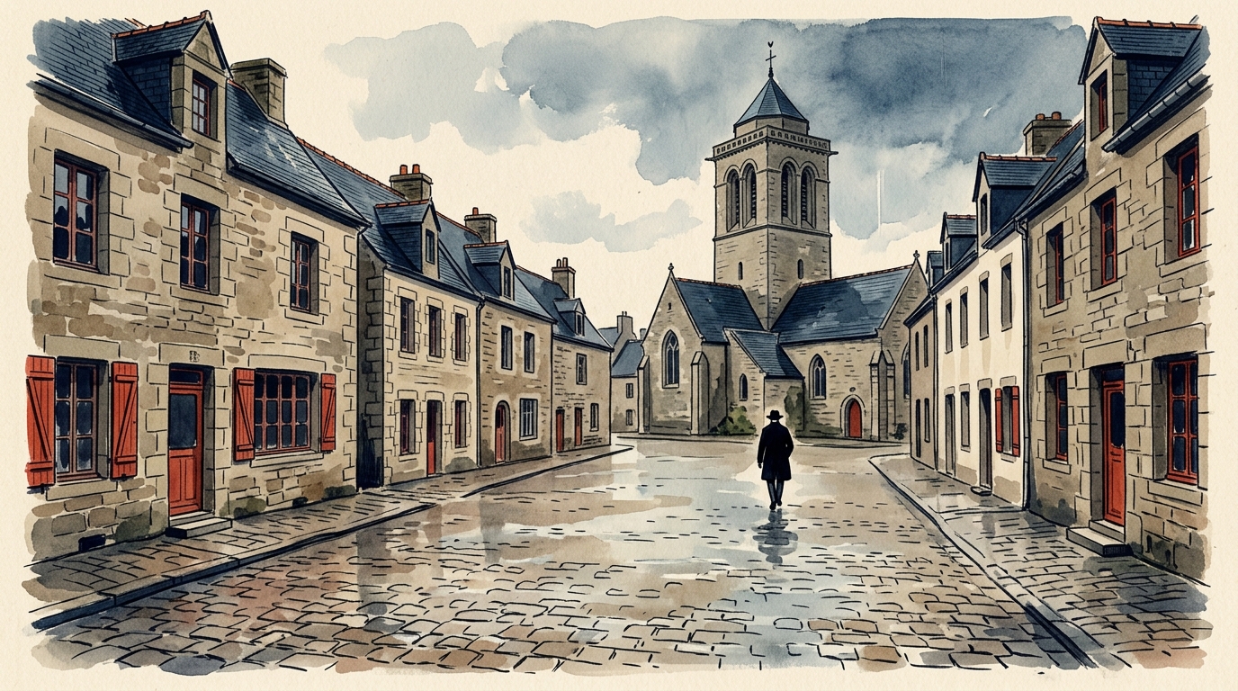 Aquarelle — Locronan